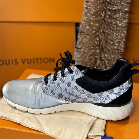 Louis Vuitton Silver Damier Runner Sneakers main image 5